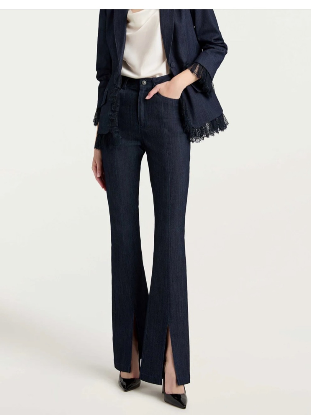Cinq a Sept Shanis High Rise Flare Fit Denim